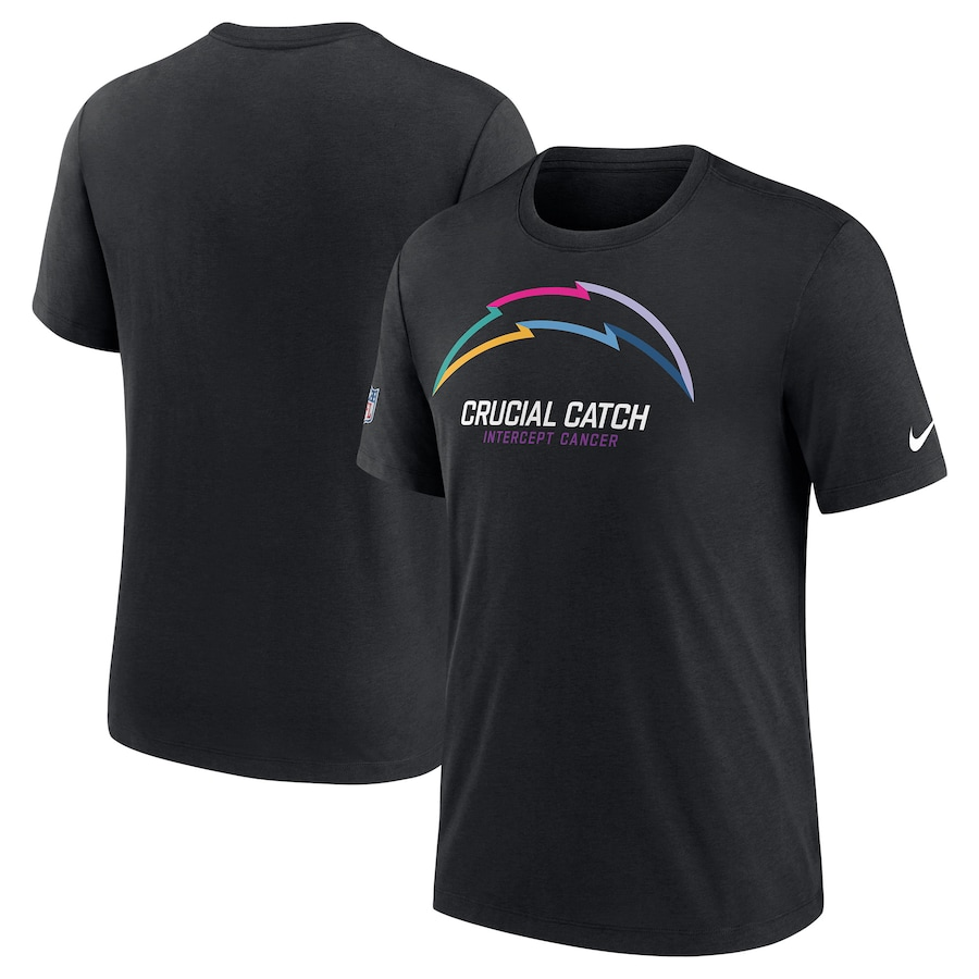 Men Los Angeles Chargers 2024 Nike NFL black T shirts->nfl t-shirts->Sports Accessory